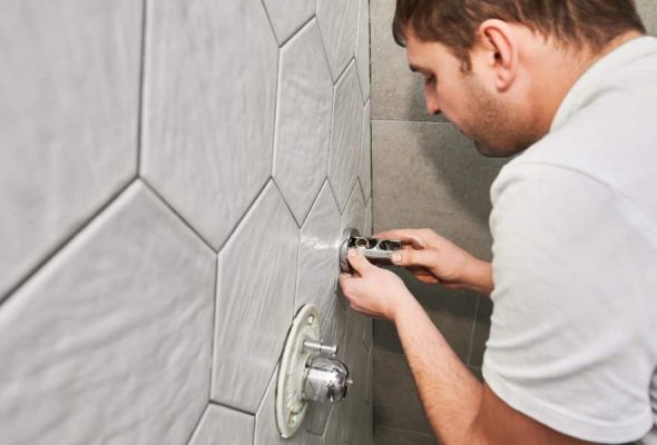 Professional plumbing services in Parma Heights installing shower fixtures