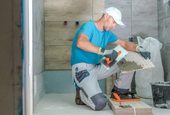 Professional plumbing services in Parma Heights remodeling a bathroom