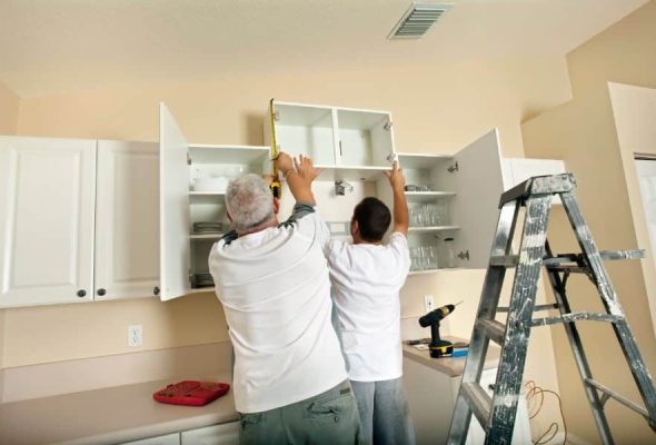 Professional plumbing services in Parma Heights remodeling a kitchen